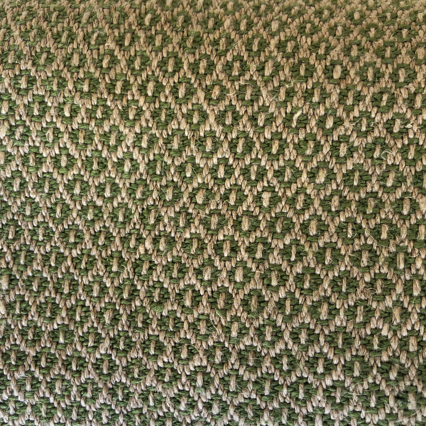 Off Cut - Mid Weight Petite Weave Linen (Archive Development Sample) Green/Natural