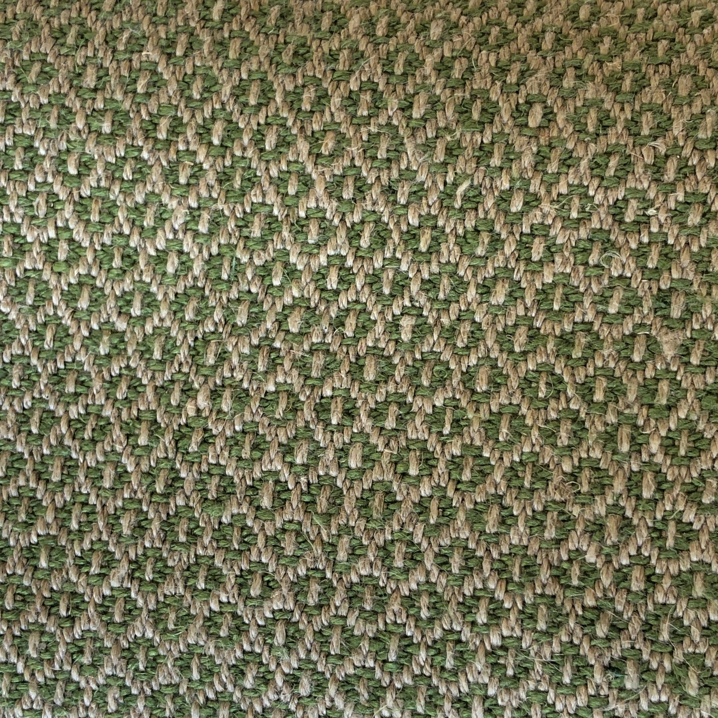 Off Cut - Mid Weight Petite Weave Linen (Archive Development Sample) Green/Natural