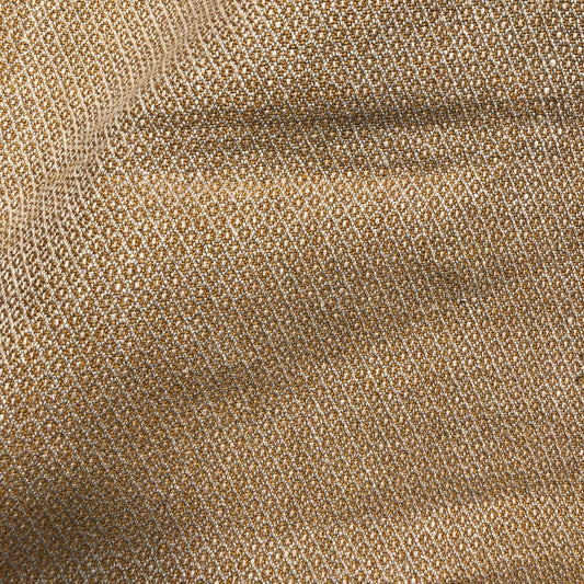 Off Cut - Mid Weight Petite Weave Linen (Archive Development Sample) Ochre/Natural
