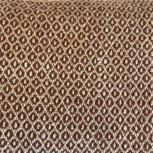 Off Cut - Mid Weight Petite Weave Linen (Archive Development Sample) Rust/Natural