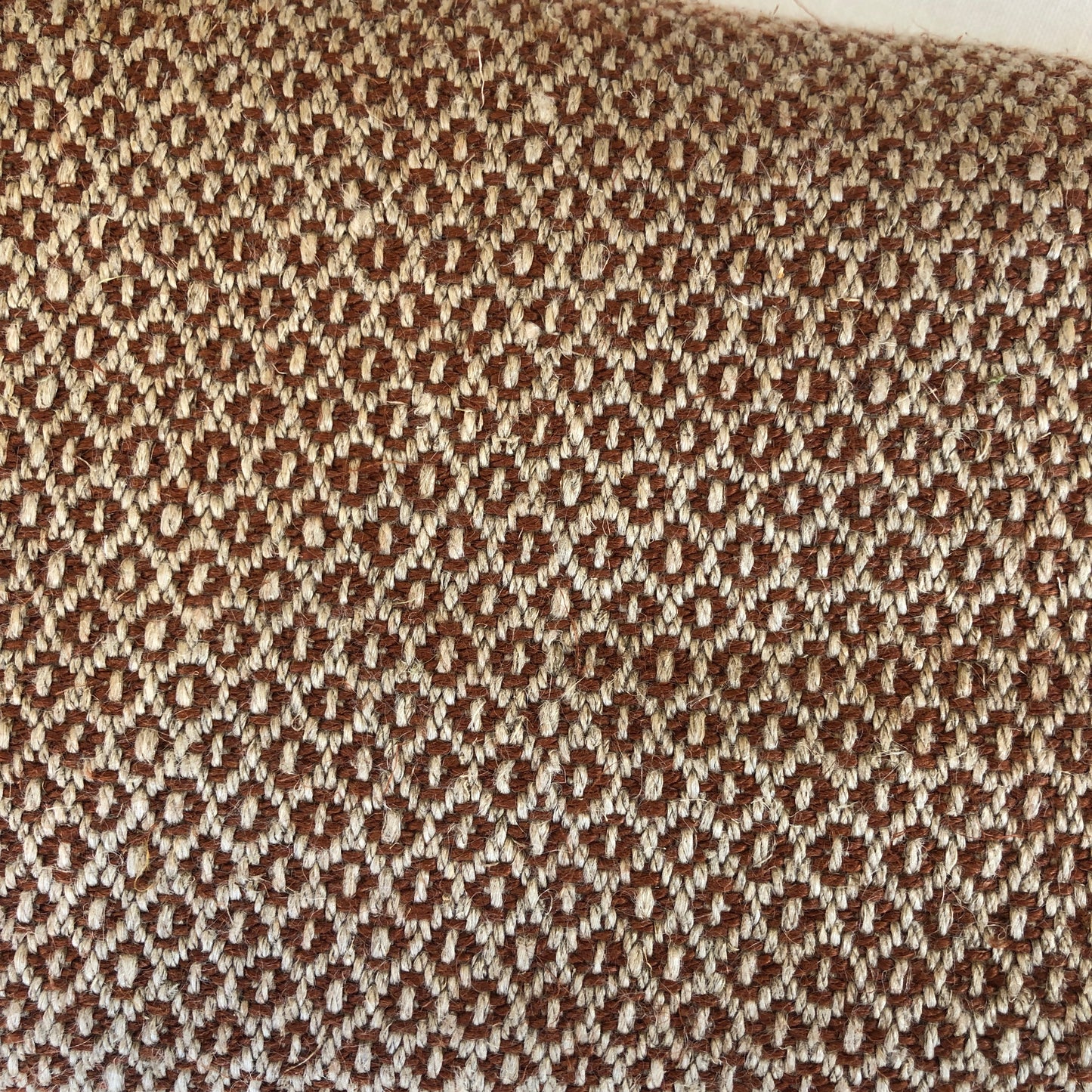 Off Cut - Mid Weight Petite Weave Linen (Archive Development Sample) Rust/Natural