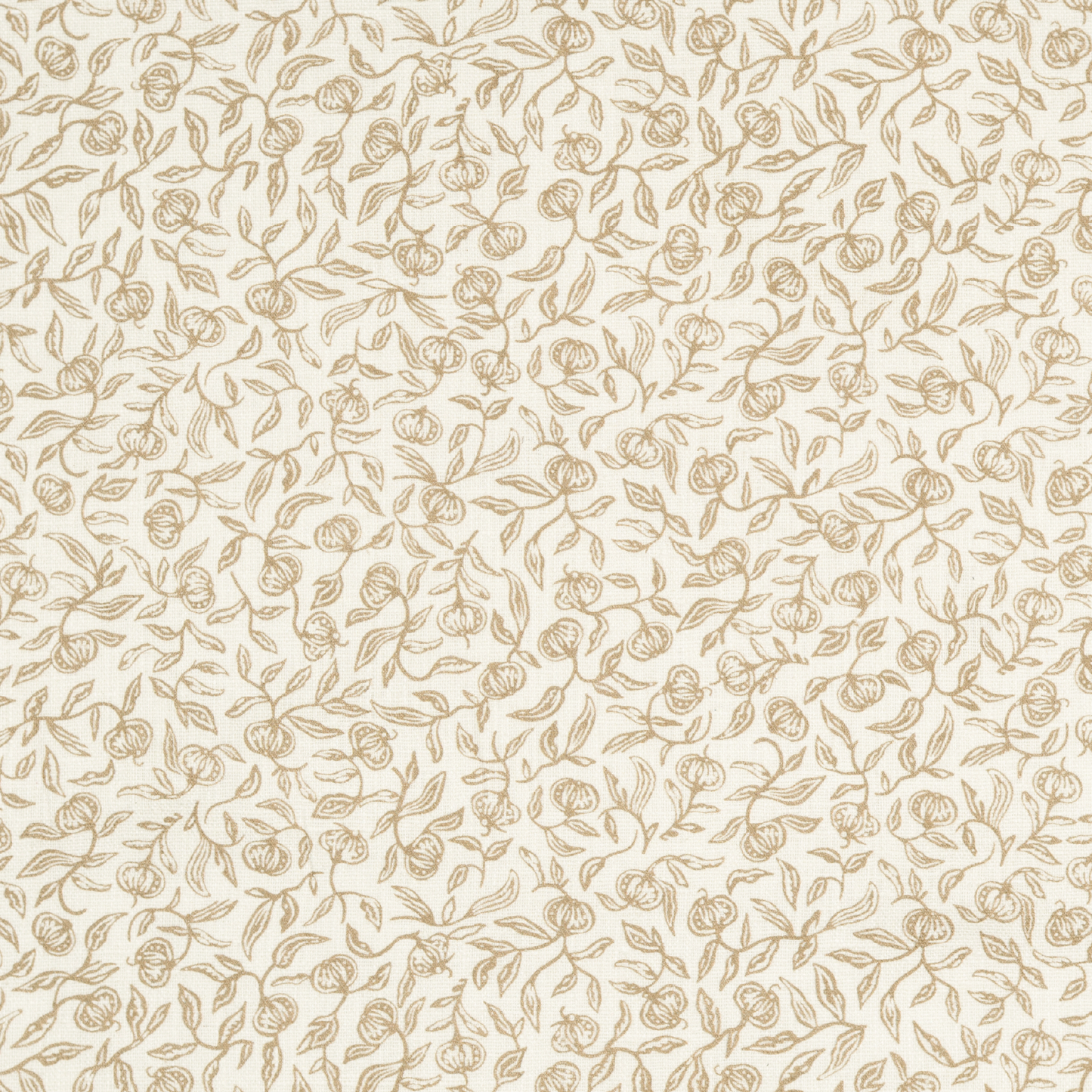 Off Cut - Pomegranate Dual Use Printed Linen Tawny Gold/ Oyster