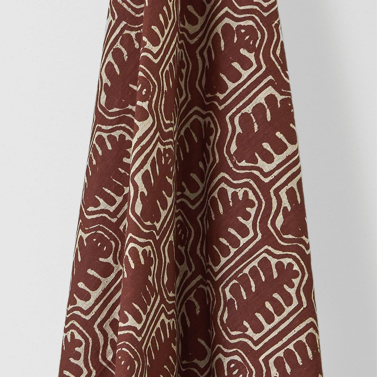 Inuit Dual Use Printed Linen Rust/Natural