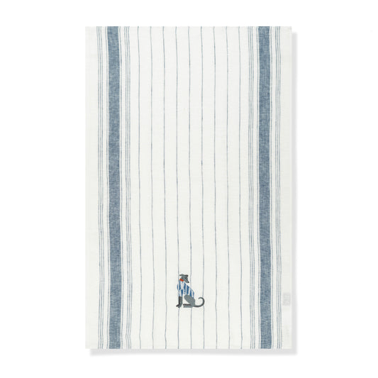 Kitchen Towel with Lurcher Embroidery