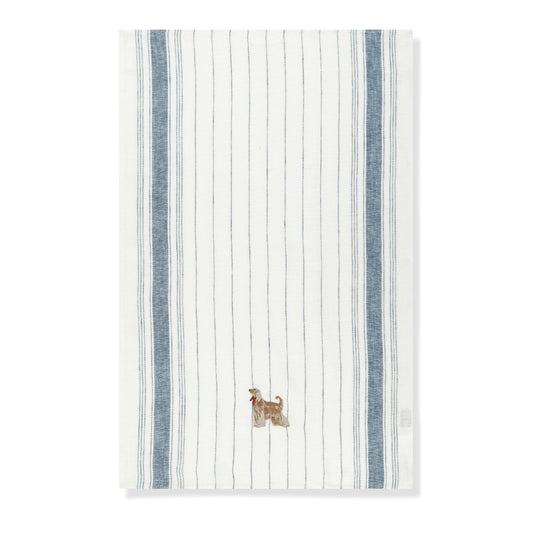 Kitchen Towel with Afghan Hound Embroidery