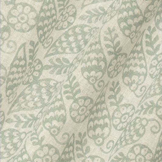 Katya Dual Use Archive Print in Celadon/Natural