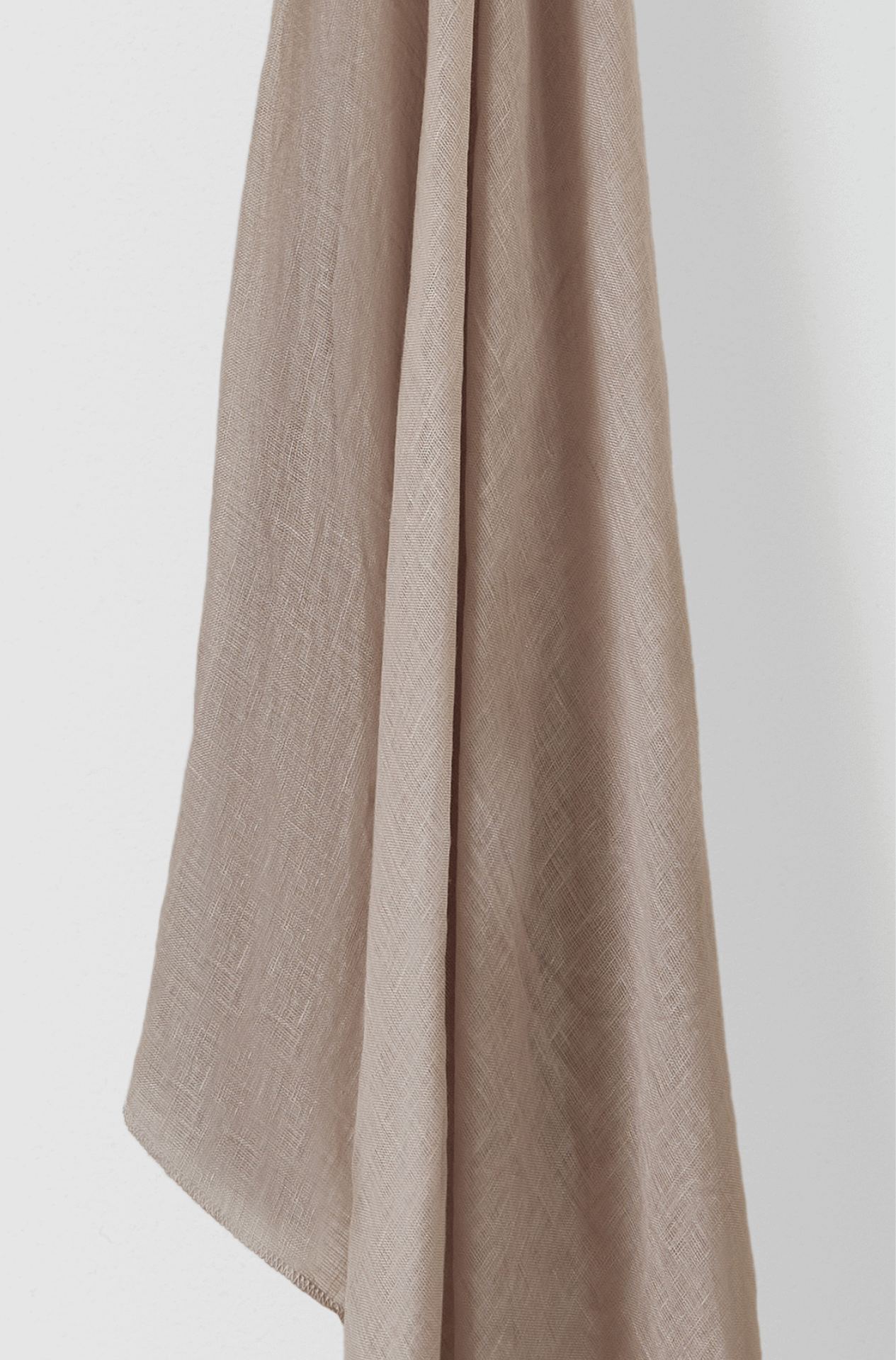 Sheer Linen Plain Putty