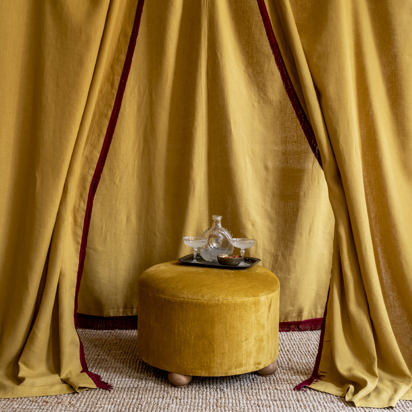 Venetian Linen Velvet Ochre
