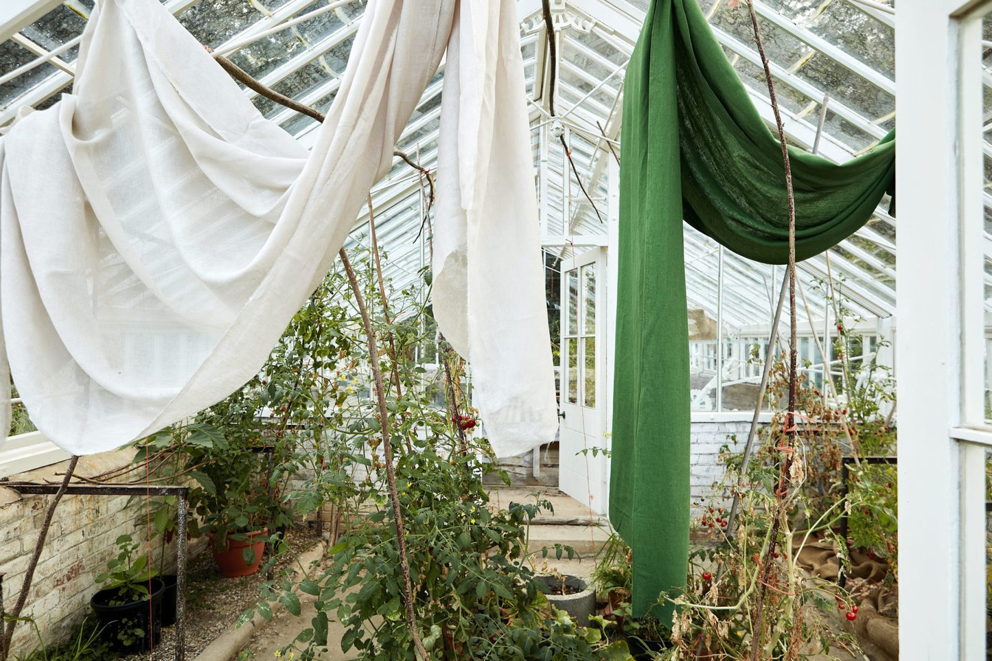 Sheer Linen Plain Putty