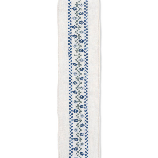 Volga x Tess Newall Trellis Cross Stitch Braid ~ Cornflower