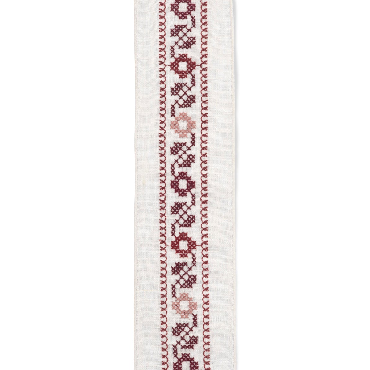 Sample - Volga x Tess Newall Vine Cross Stitch Braid ~ Poppy