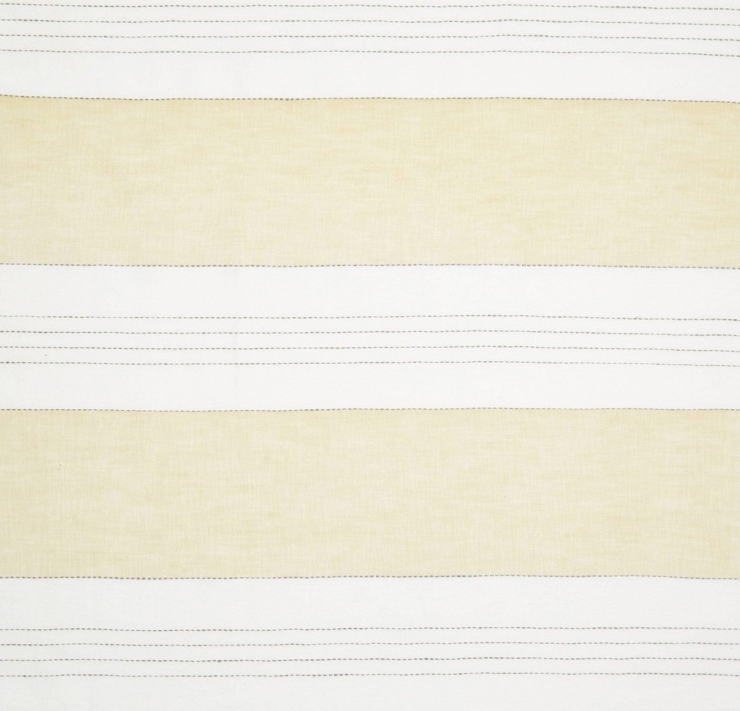 Sample - Broad Stripe Linen (Horizontal stripes) Primrose/White