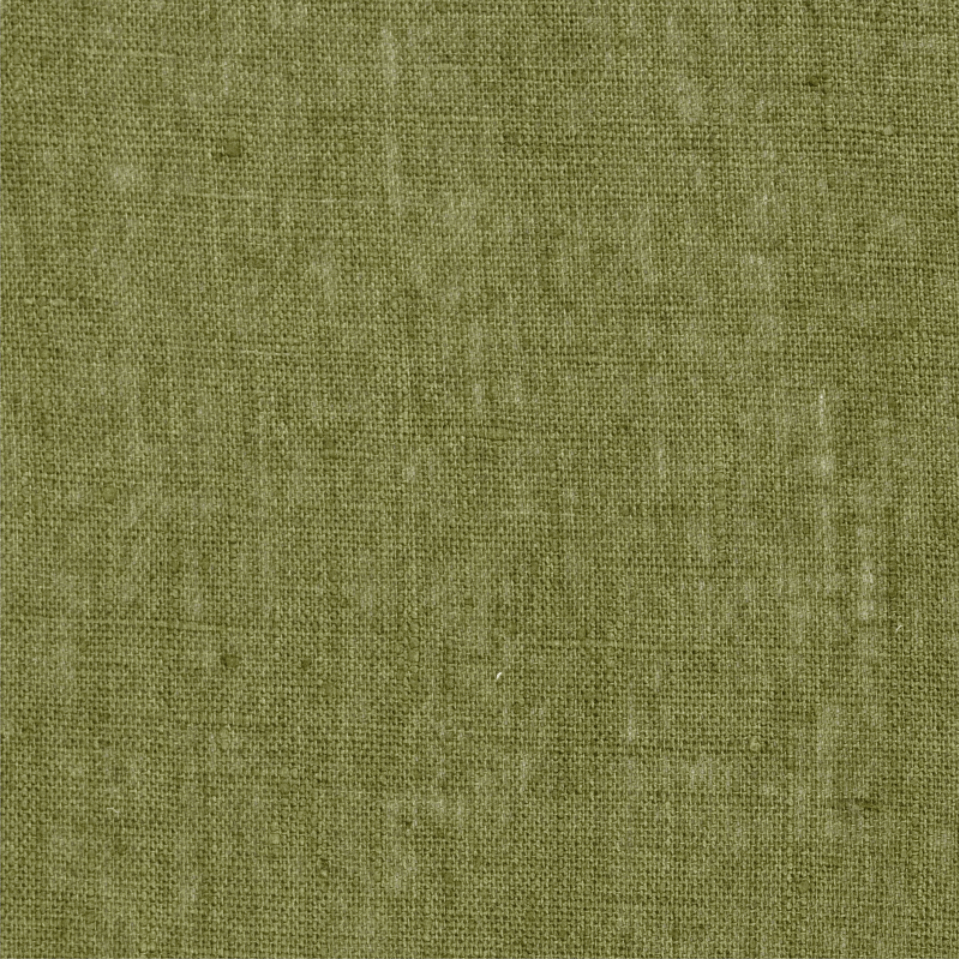 Light Weight Plain Linen Botanical Green