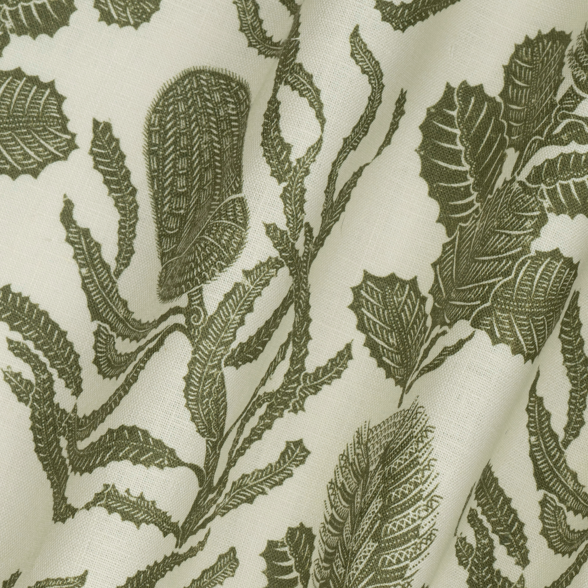 Cape Botanical Dual Use Printed Linen Botanical Green/Oyster