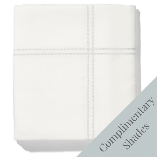 Duvet Cover Hemstitch Deep Parma Grey