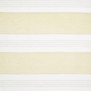 Broad Stripe Linen (Horizontal stripes) Primrose/White