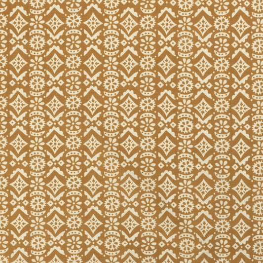 Hawelka Dual Use Printed Linen Old Gold/Oyster