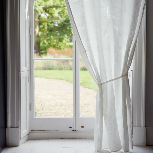 Drawn Thread - Hemstitch Rows Ivory White