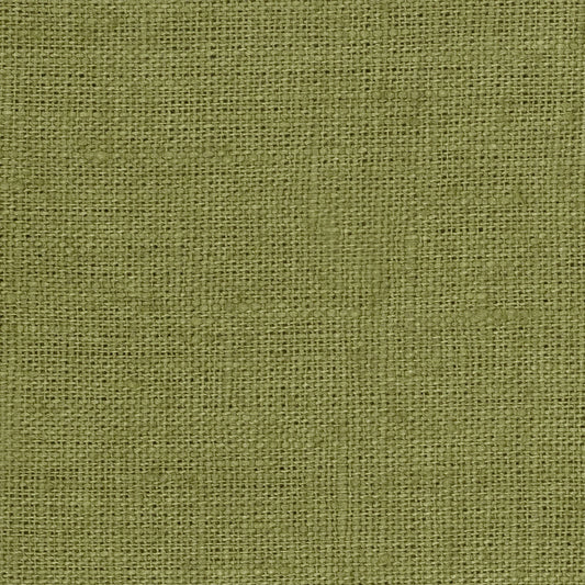 Light Weight Plain Linen Botanical Green