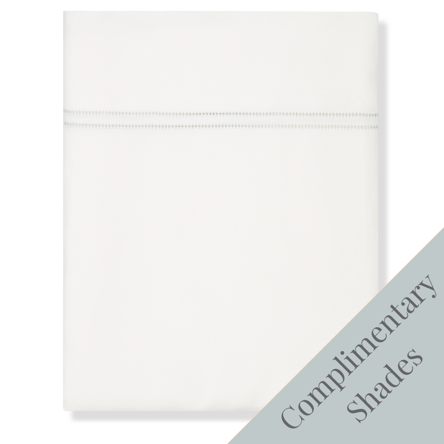 Top Sheet Hemstitch Deep Parma Grey