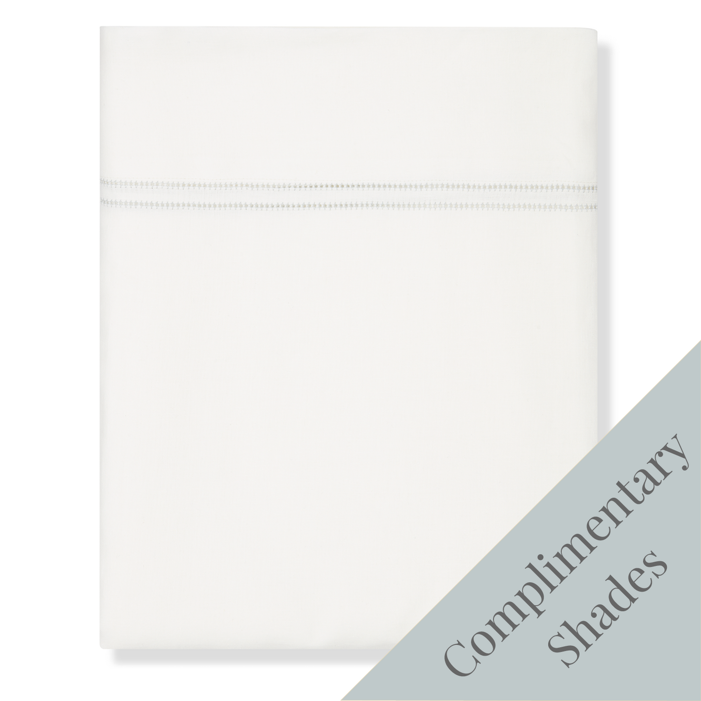 Top Sheet Hemstitch Parma Grey