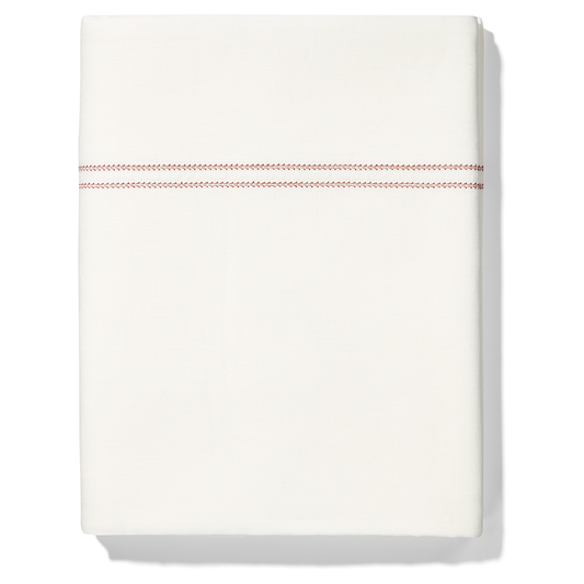 Top Sheet Hemstitch Red